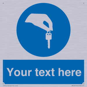 Custom Mandatory Keys Sign